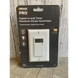Woods Pro In Wall Timer New In Package 7‎ Days Indoor